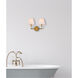 Bethany 2 Light 17 inch Brass Bath Sconce Wall Light