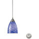 Key West 1 Light 5 inch Satin Nickel Mini Pendant Ceiling Light