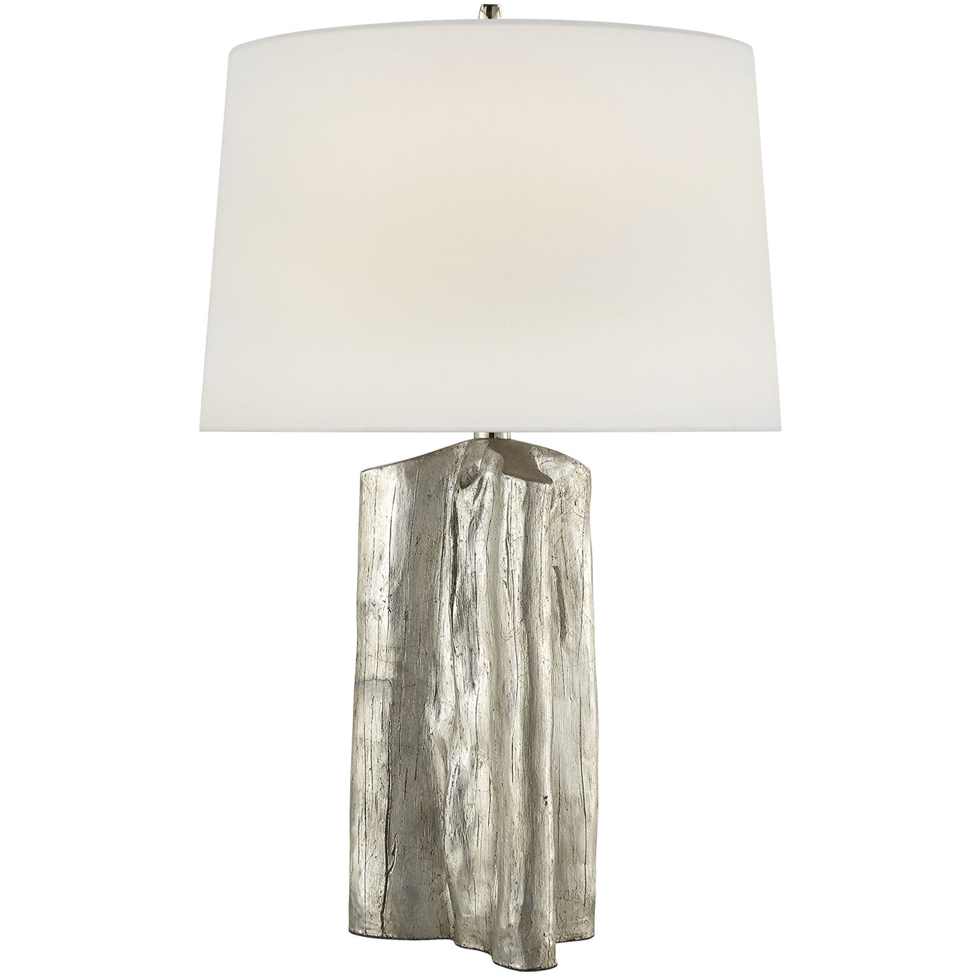 Thomas O'Brien Sierra 27.75 inch 100.00 watt Burnished Silver Leaf Buffet Lamp Portable Light in Linen