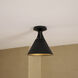 Alora Mood Archer 1 Light 9.5 inch Matte Black Flush Mount Ceiling Light