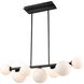Alouette Linear Ceiling Light in Graphite