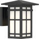 Grydton 1 Light 10 inch Dark Matte Black Outdoor Wall Lantern