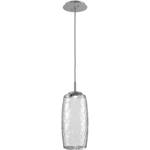 Vessel LED Classic Silver Pendant Ceiling Light in 3000K LED, Clear, Large