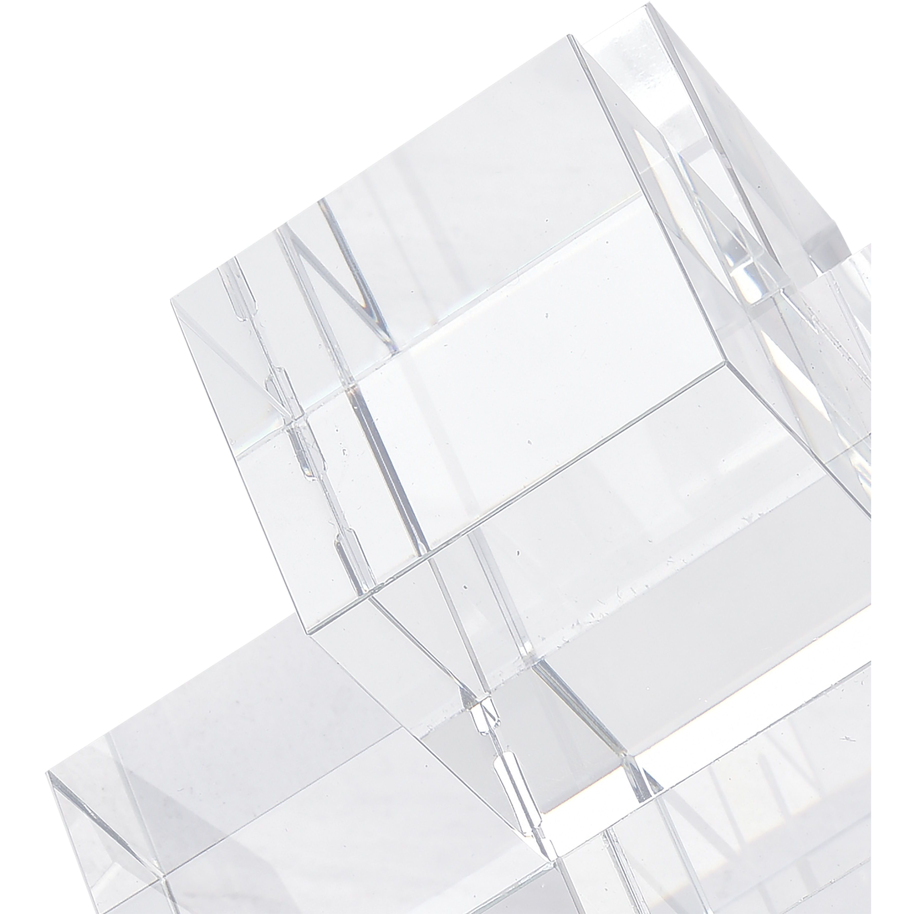 Addition 6 X 6 inch Clear Bookends, Set of 2