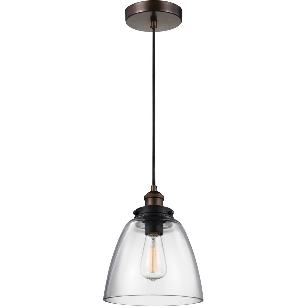 Sean Lavin Baskin 1 Light 9 inch Painted Aged Brass / Dark Weathered Zinc Pendant Ceiling Light in Painted Aged Brass with Dark Weathered Zinc