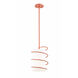 Carly 1 Light 8 inch Pink Pendant Ceiling Light