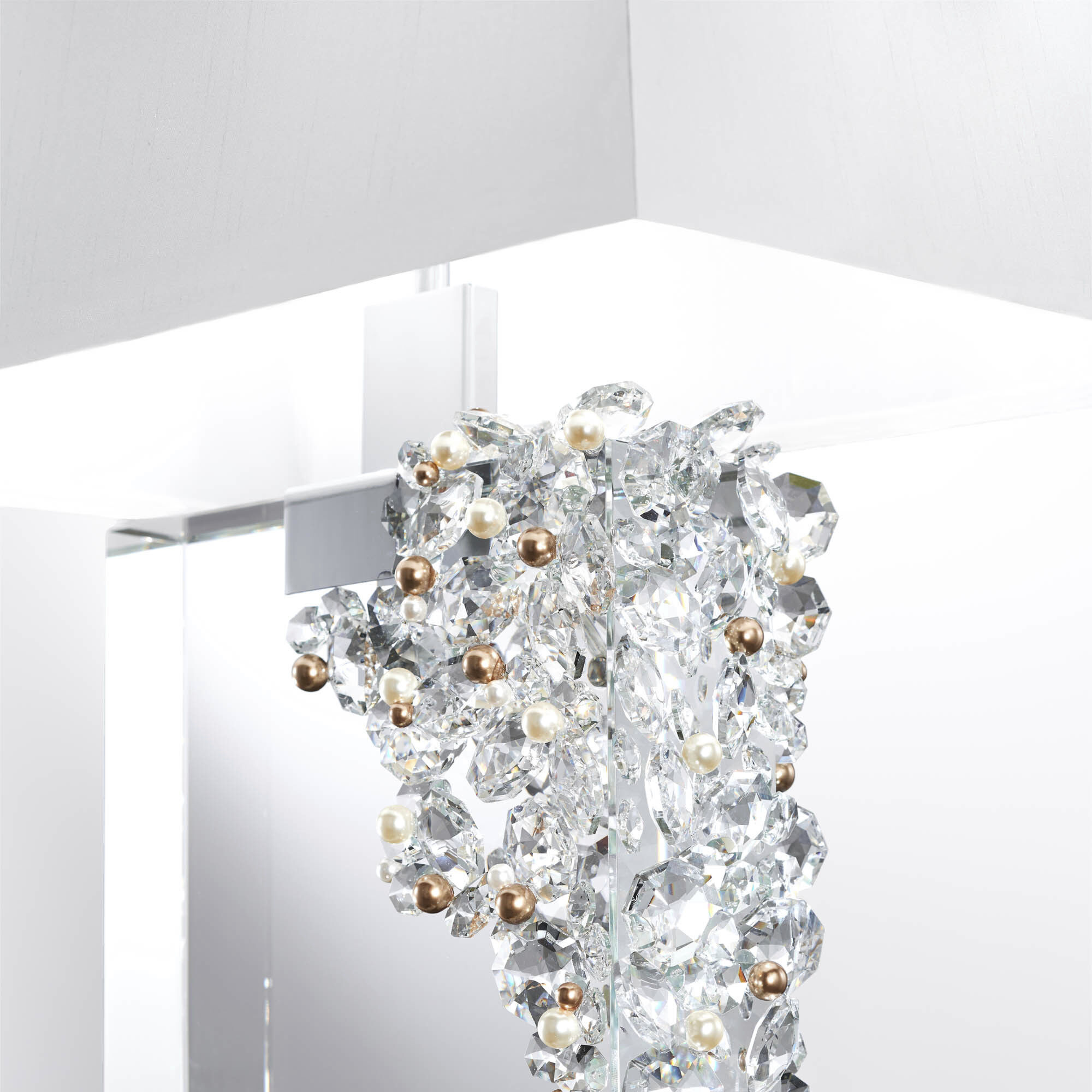 Forever Auroa 30.6 inch 7.00 watt Polished Chrome Table Lamp Portable Light