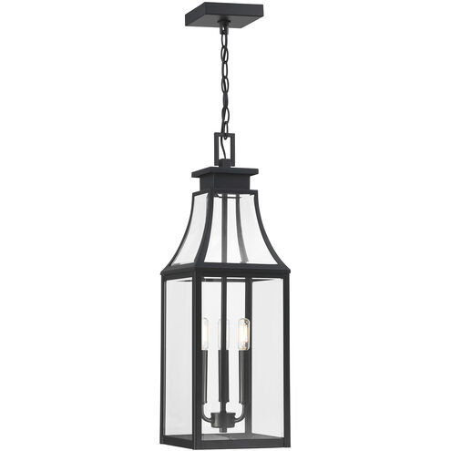 Emery 3 Light 8.25 inch Matte Black Outdoor Hanging Lantern