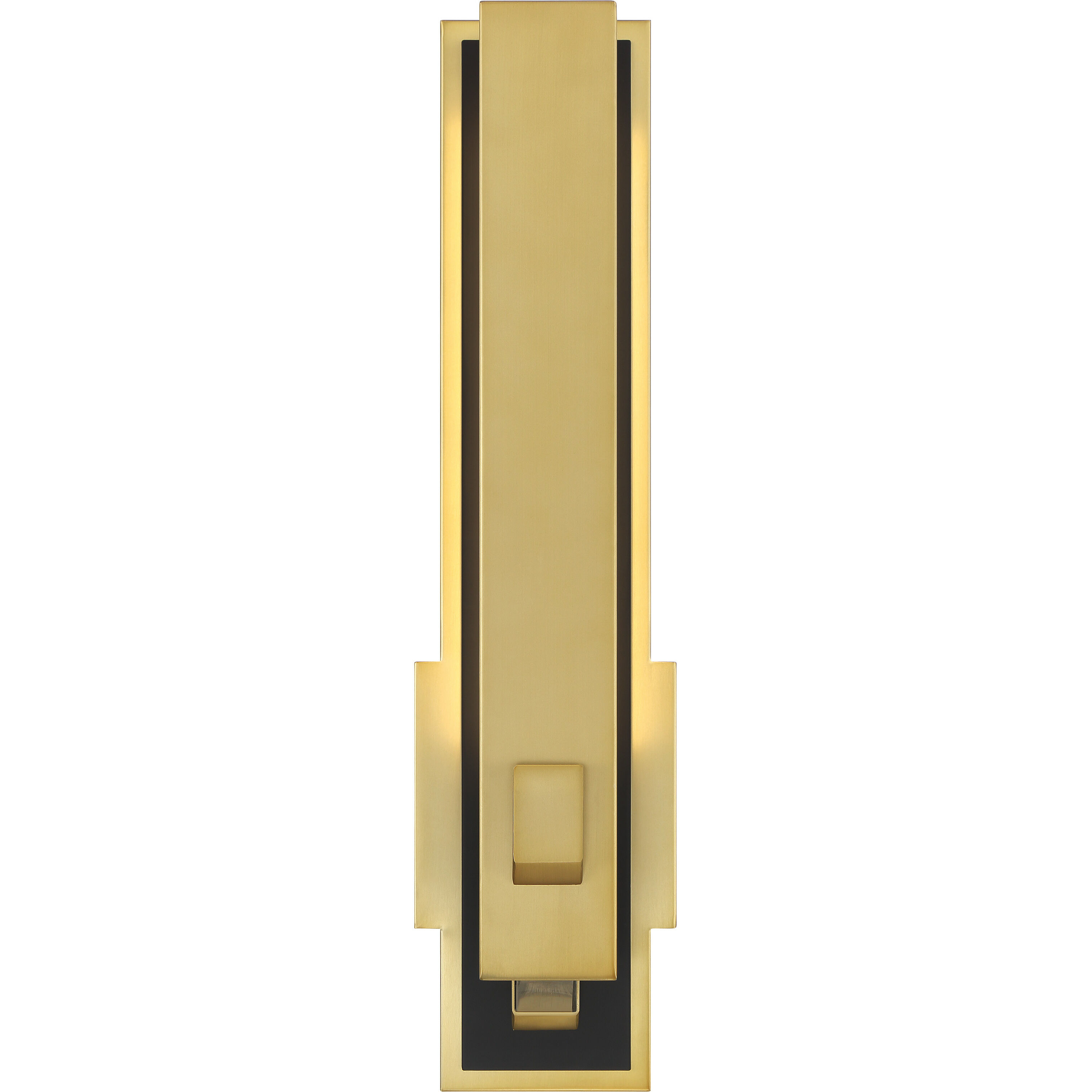 Sauvity LED 5 inch Soft Brass and Coal Wall Sconce Wall Light