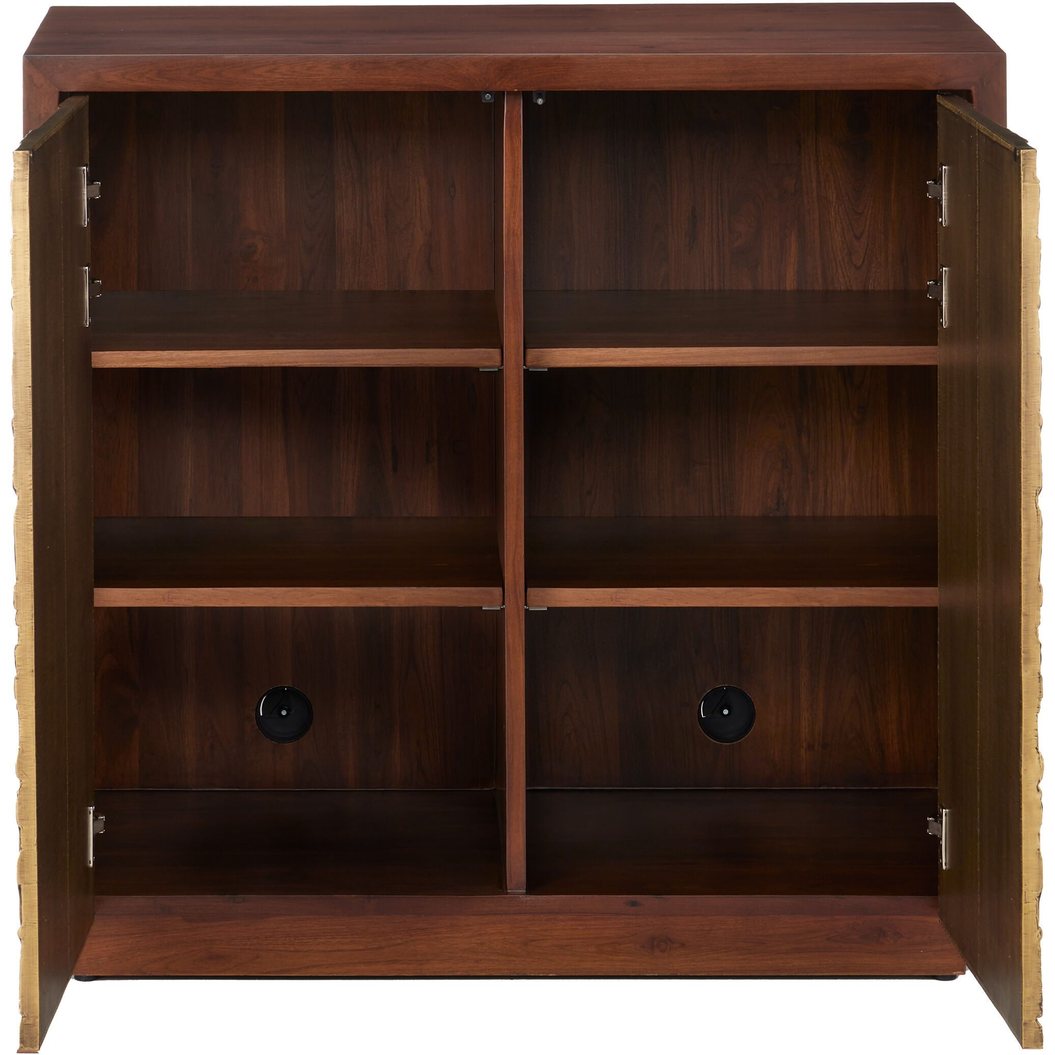 Jardin Walnut/Antique Brass Cabinet