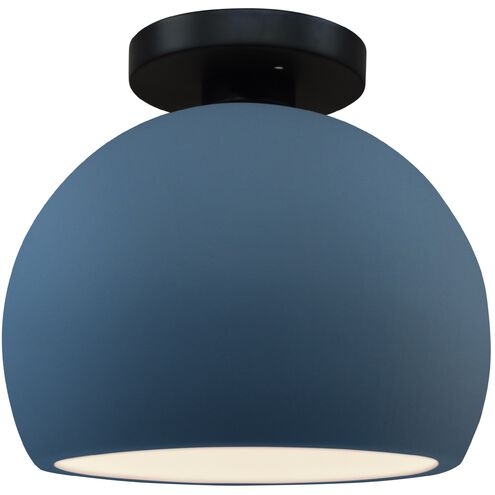Radiance 1 Light 7 inch Midnight Sky and Matte Black Semi Flush Ceiling Light