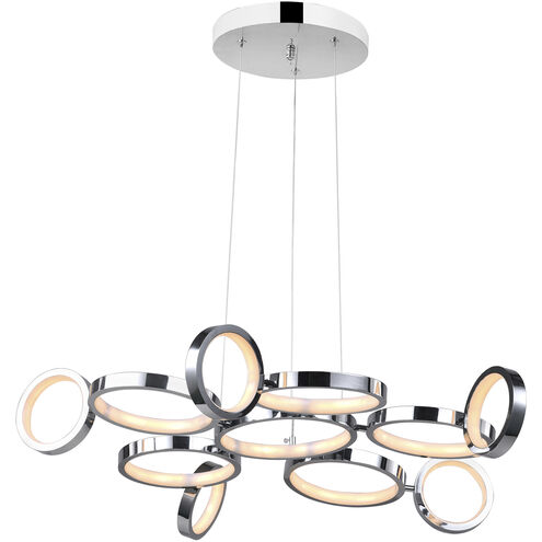 Colette LED 28 inch Chrome Chandelier Ceiling Light