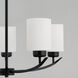 Dixon 5 Light 23 inch Matte Black Chandelier Ceiling Light