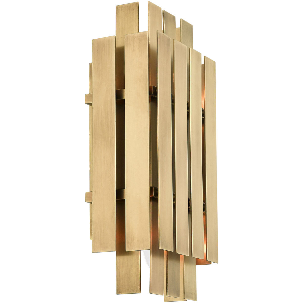 Greenwich 2 Light 6 inch Natural Brass ADA ADA Wall Sconce Wall Light