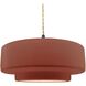 Radiance 1 Light 16.25 inch Canyon Clay and Matte Black Pendant Ceiling Light