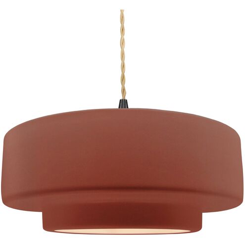 Radiance 1 Light 16.25 inch Canyon Clay and Matte Black Pendant Ceiling Light