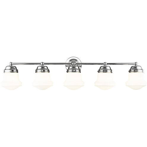 Vaughn 5 Light 40.75 inch Chrome Vanity Wall Light