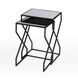 Demi Modern Mirrored Nesting Tables in Black