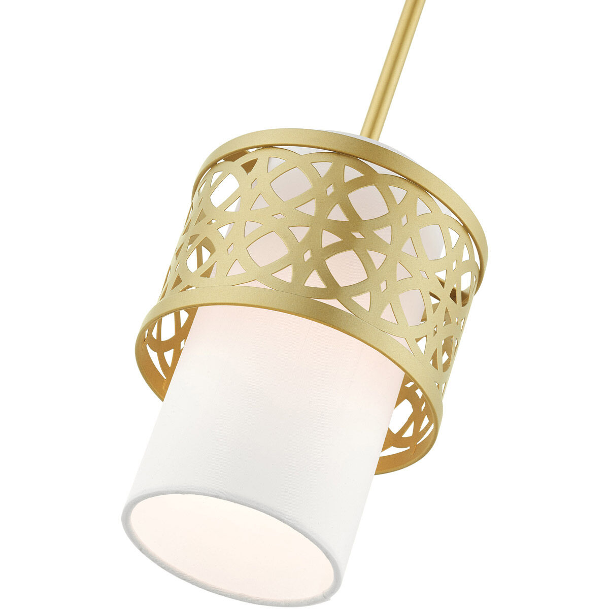 Calinda 1 Light 7.25 inch Soft Gold Mini Pendant Ceiling Light