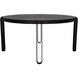 Marcellus 63 X 63 inch Black Metal Dining Table