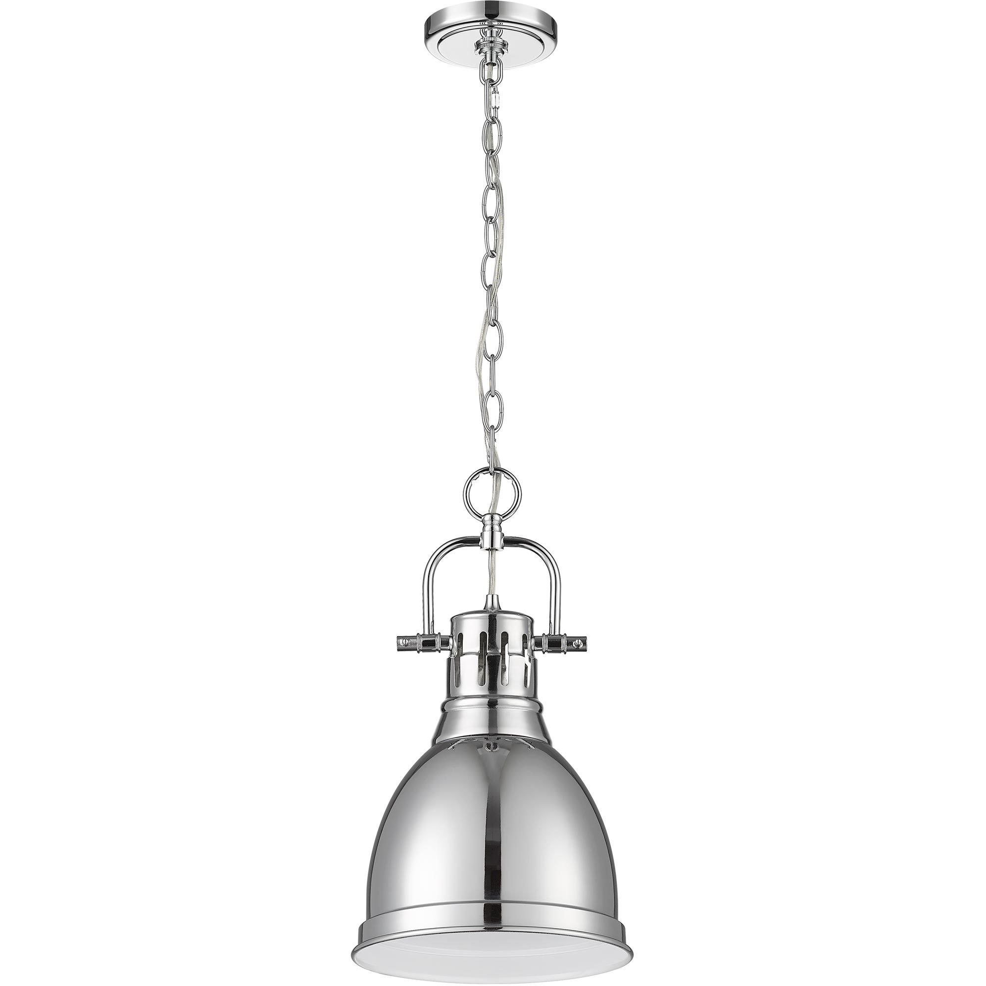 Yep Duncan 1 Light 8.88 inch Chrome Pendant Ceiling Light, Small