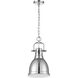 Yep Duncan 1 Light 8.88 inch Chrome Pendant Ceiling Light, Small