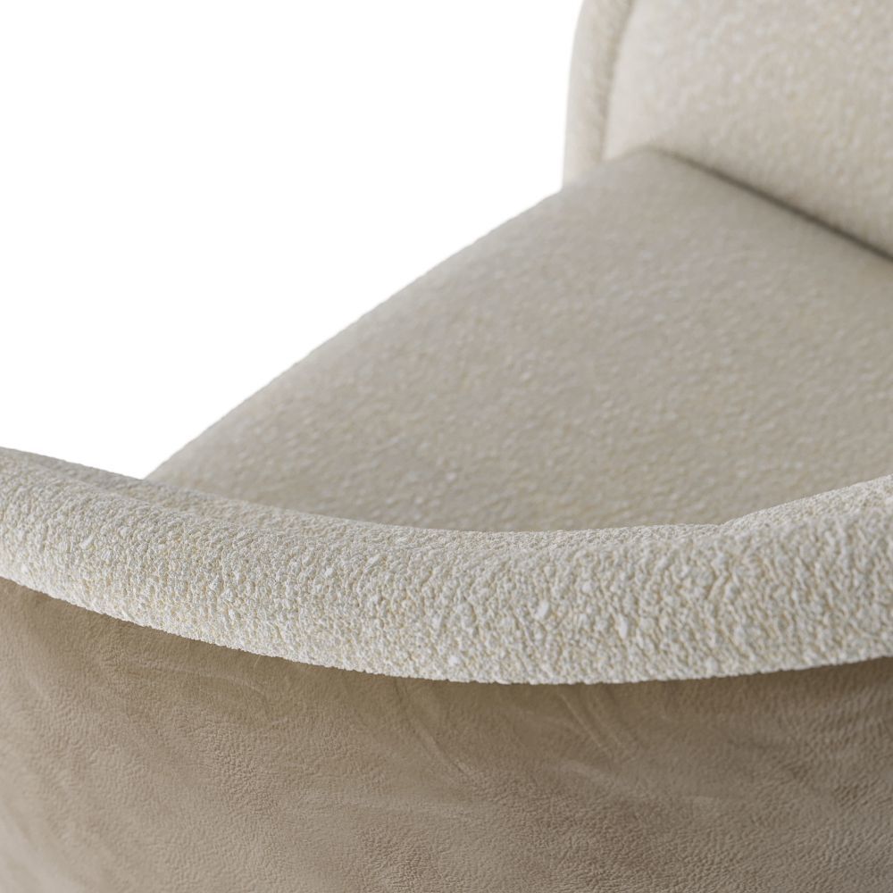 Aljona 32 inch Cream Swivel Chair