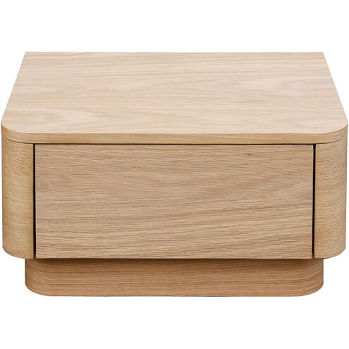 Round Off 20 X 15 inch Light Oak Nightstand