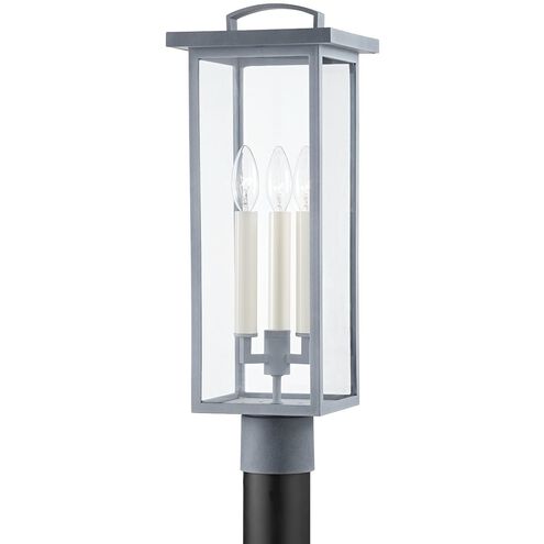 Eden 3 Light 21 inch Weathered Zinc Post