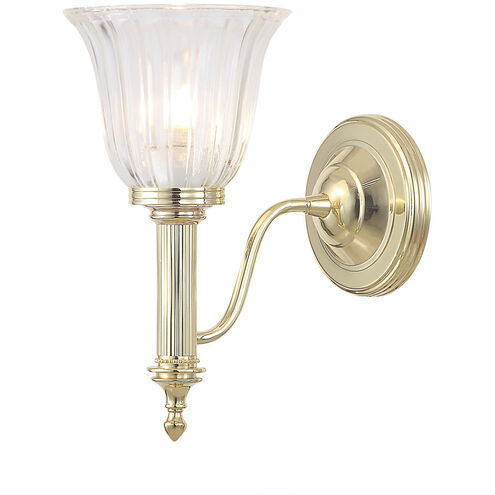 Carroll 1 Light 5.5 inch Polished Bronze Bath Light Wall Light