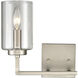 West End 2 Light 15 inch Brushed Nickel Vanity Light Wall Light