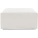 Universal 18 inch White Ottoman, 36in Square, The Avanti Collection
