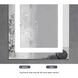 Riven 48 X 36 inch White LED Mirror