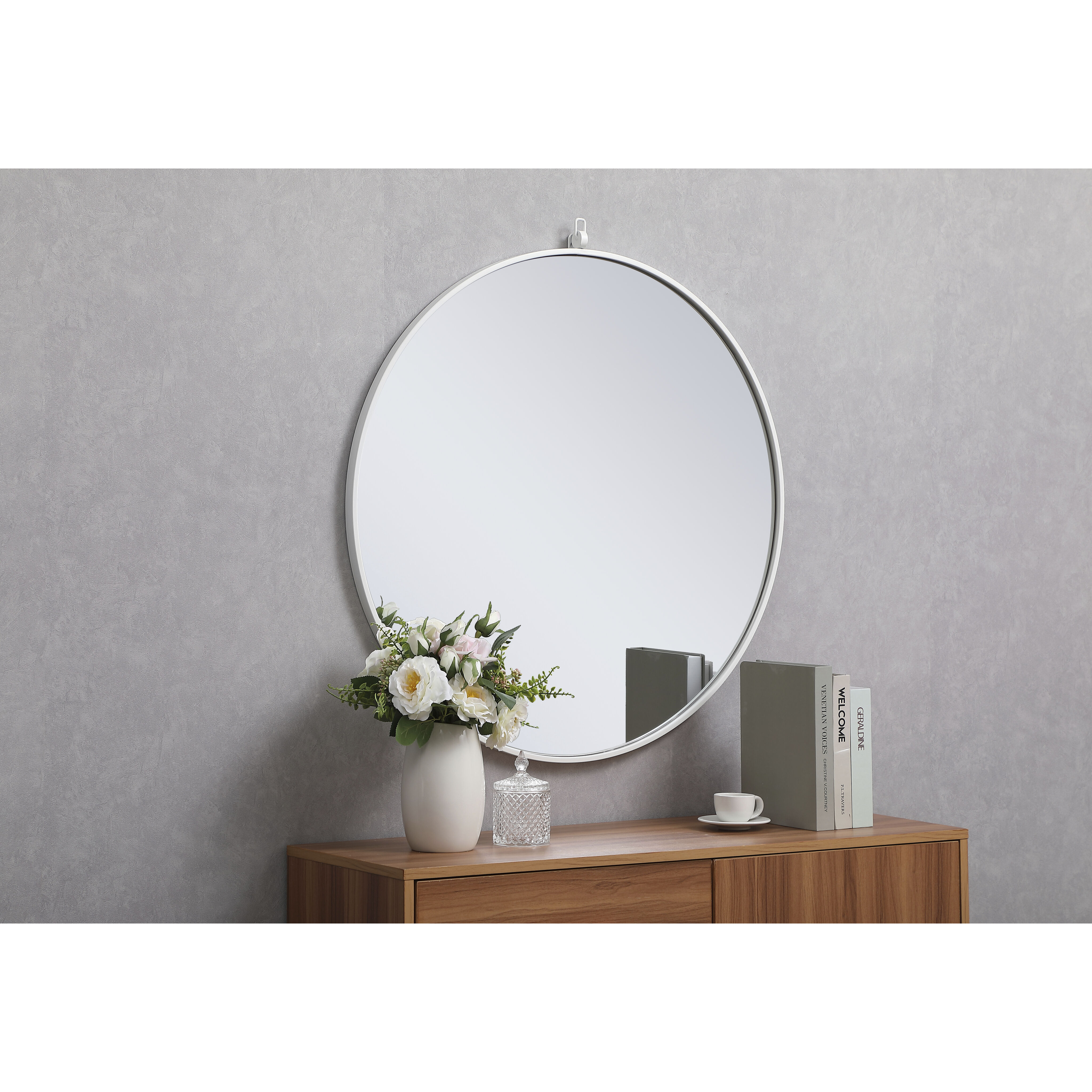 Eternity 32 X 32 inch White Wall Mirror