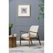 Eamon Cream and Brown Accent Chair