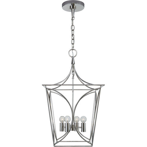 kate spade new york Cavanagh 4 Light 13.75 inch Polished Nickel Lantern Pendant Ceiling Light, Small