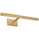 Sean Lavin Dessau 18 watt 18 inch Natural Brass Picture Light Wall Light in LED 90 CRI 3000K 120V, Integrated LED