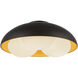 Alora Mood Robyn 3 Light 16 inch Matte Black/Opal Glass Flush Mount Ceiling Light