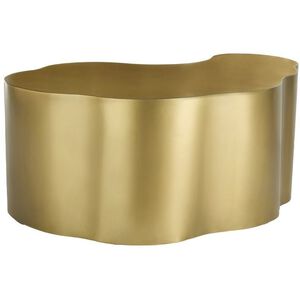 Meadow 36 X 14 inch Antique Brass Coffee Table