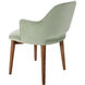 Payette Upholstery: Seafoam; Base: Brown Dining Chair