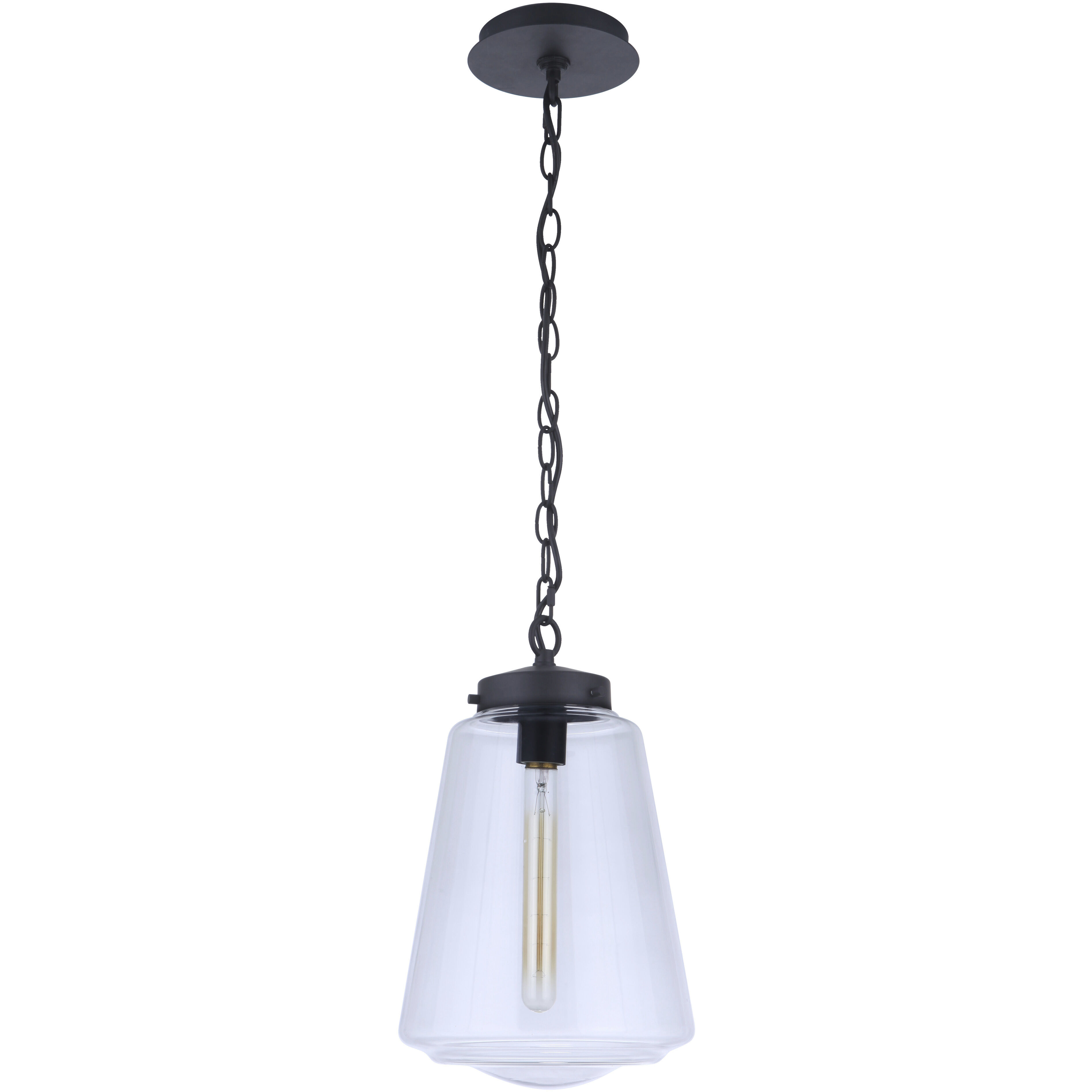 Laclede 1 Light 9 inch Midnight Outdoor Pendant