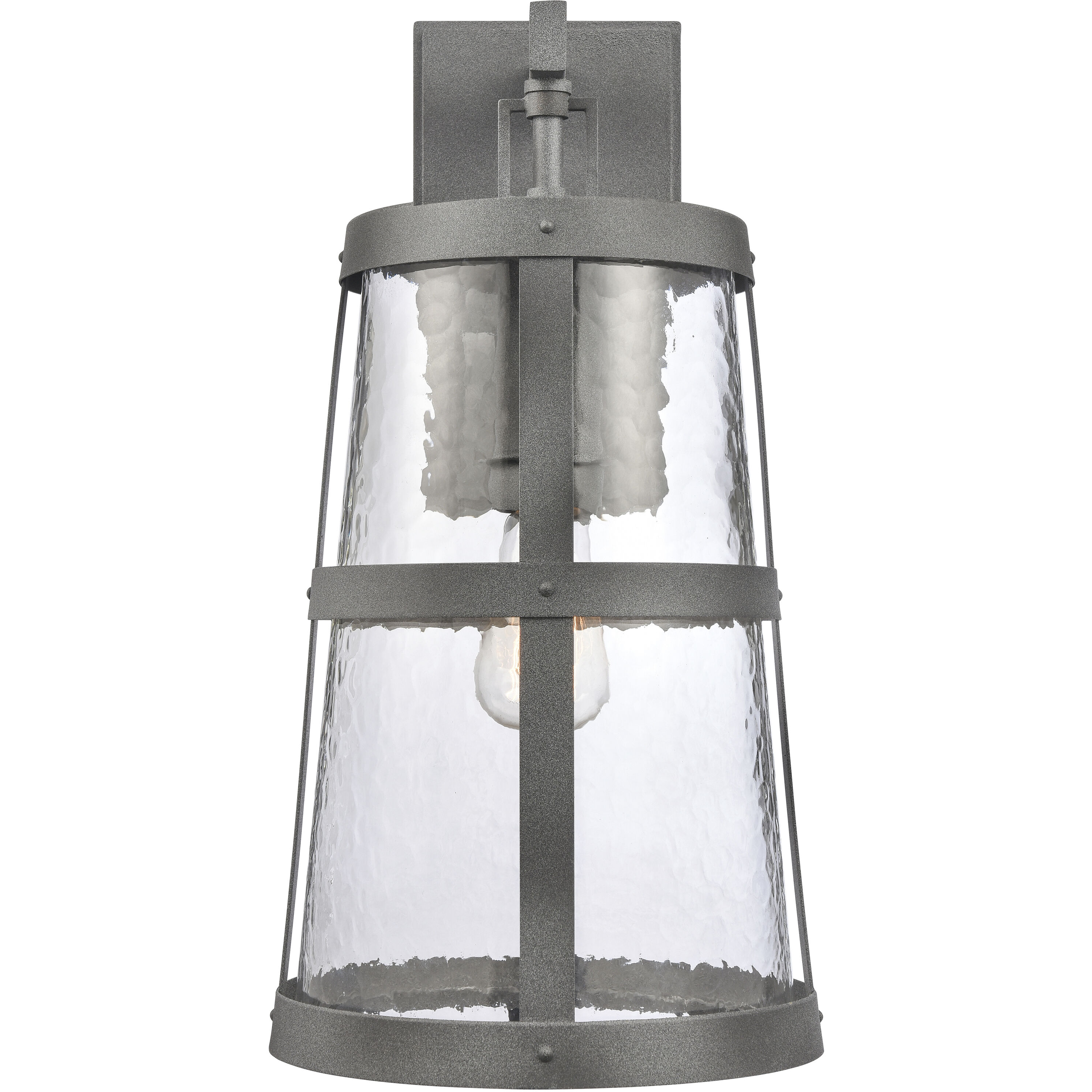 Dakota 1 Light 18 inch Distressed Zinc Outdoor Wall Sconce