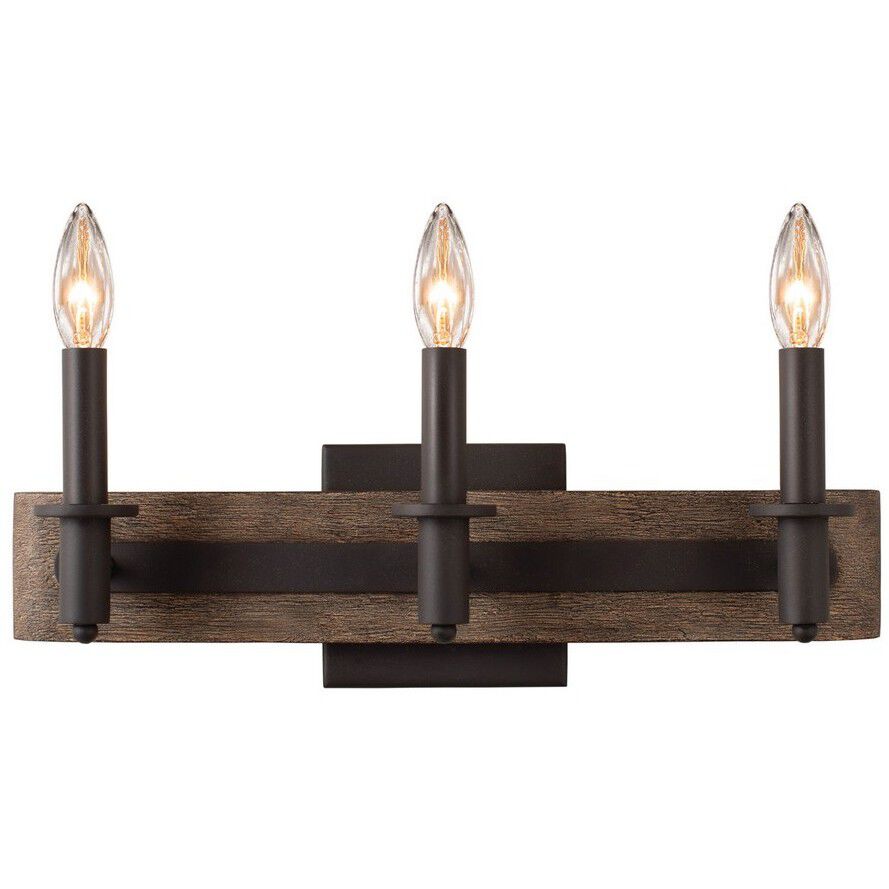 Duluth 3 Light 18 inch Satin Bronze Bath Vanity Light Wall Light
