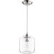 Fort Worth 1 Light 7 inch Satin Nickel Mini Pendant Ceiling Light