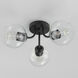 Knox 3 Light 18 inch Black Semi-Flush Mount Ceiling Light