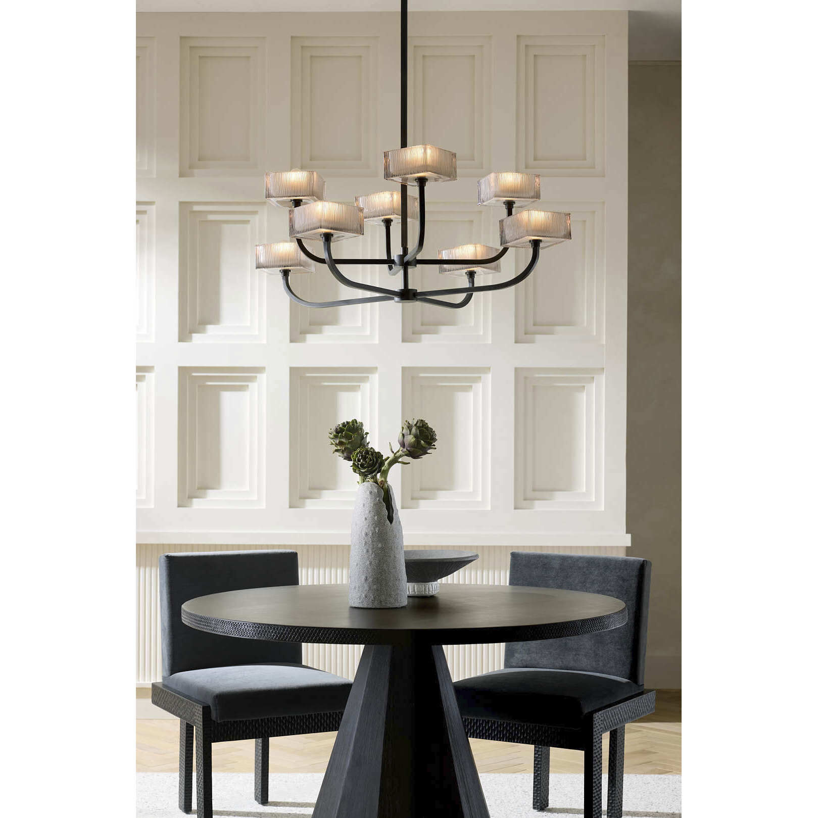 Louis 8 Light 39.5 inch English Bronze Chandelier Ceiling Light