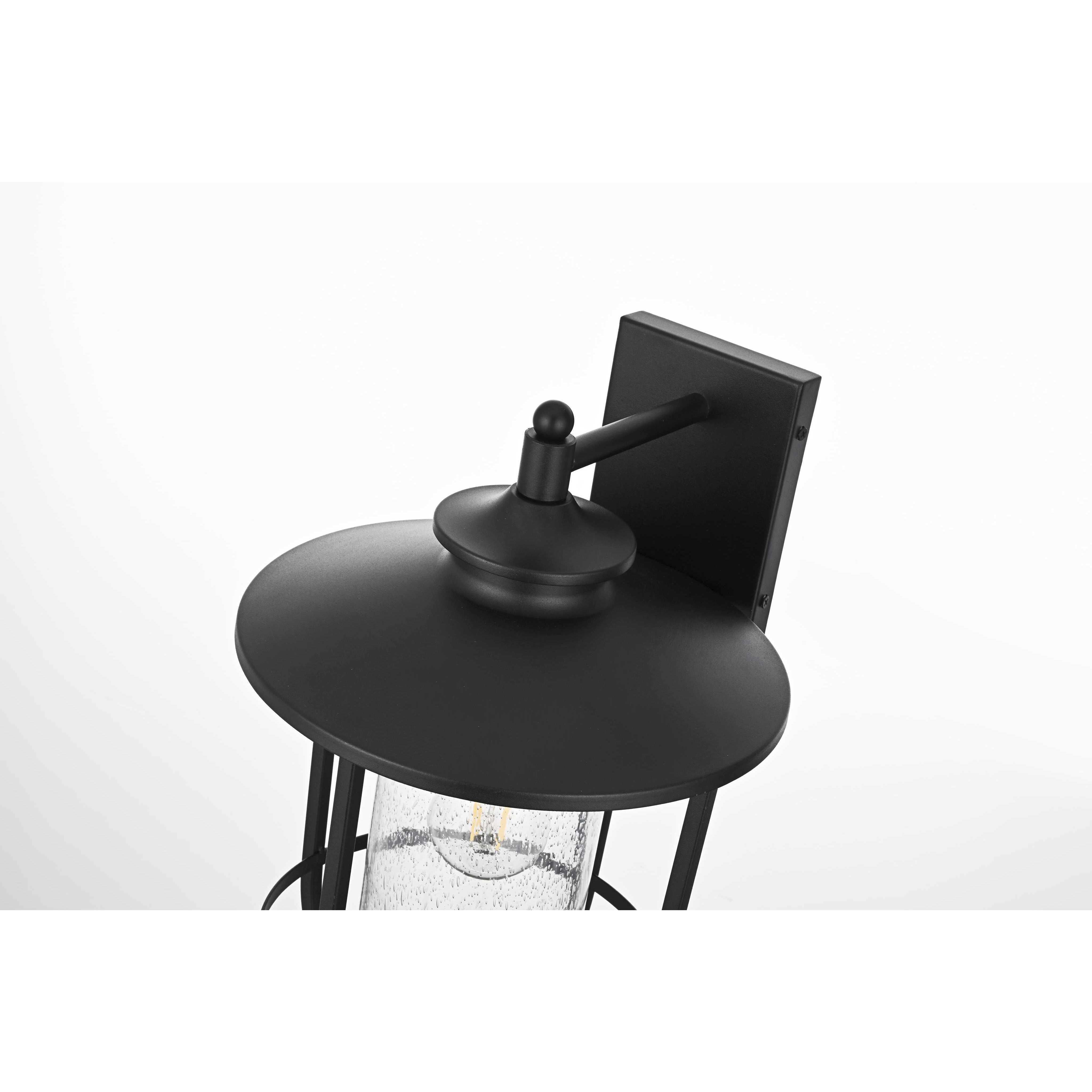 Janney 1 Light 17 inch Black Outdoor Wall Sconce