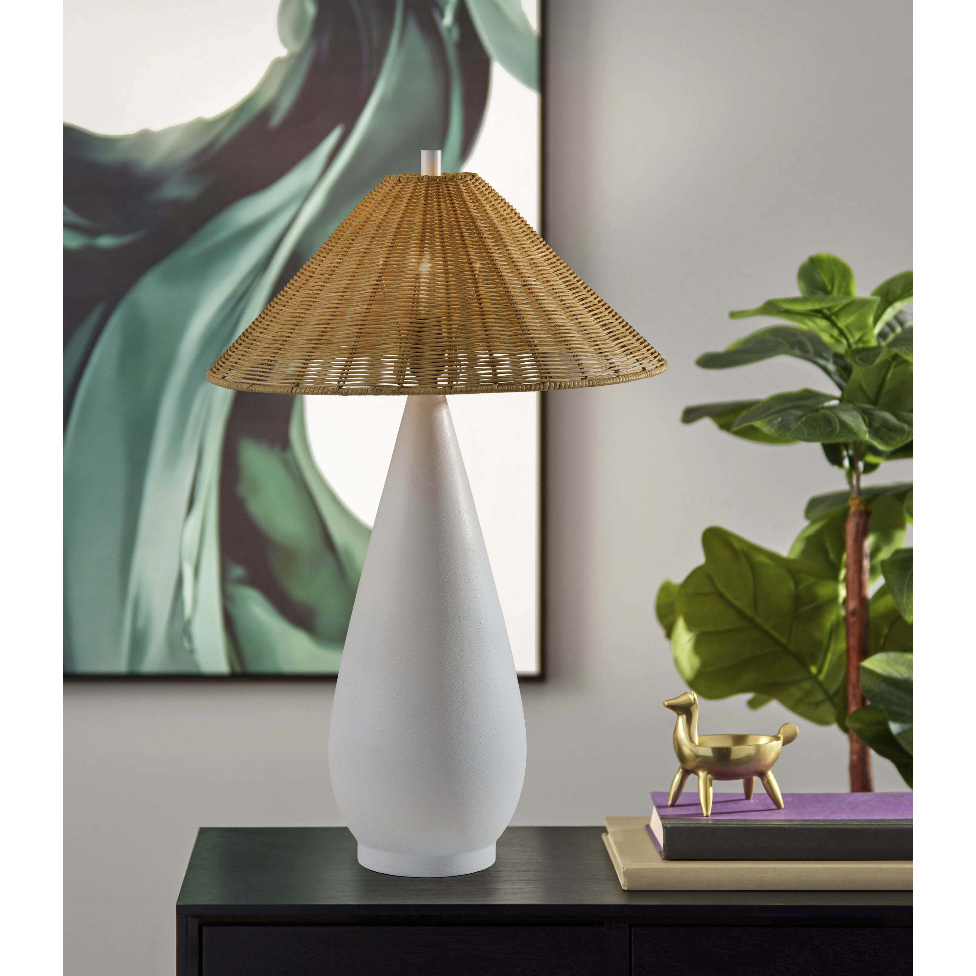 Lorelei 28 inch 100.00 watt White Rough Finished Ceramic Table Lamp Portable Light