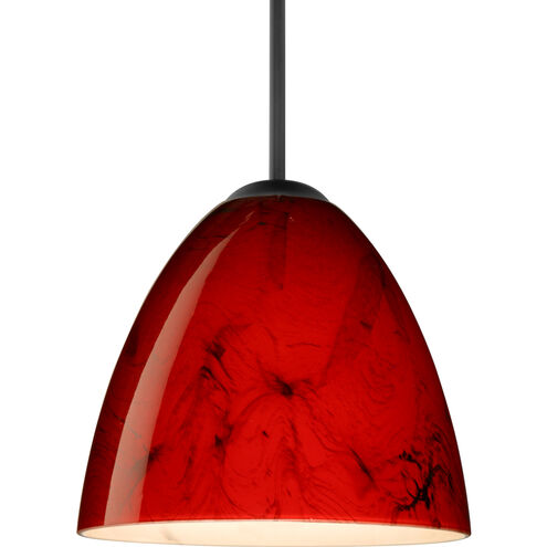 Vila 1 Light Black Cord Pendant Ceiling Light