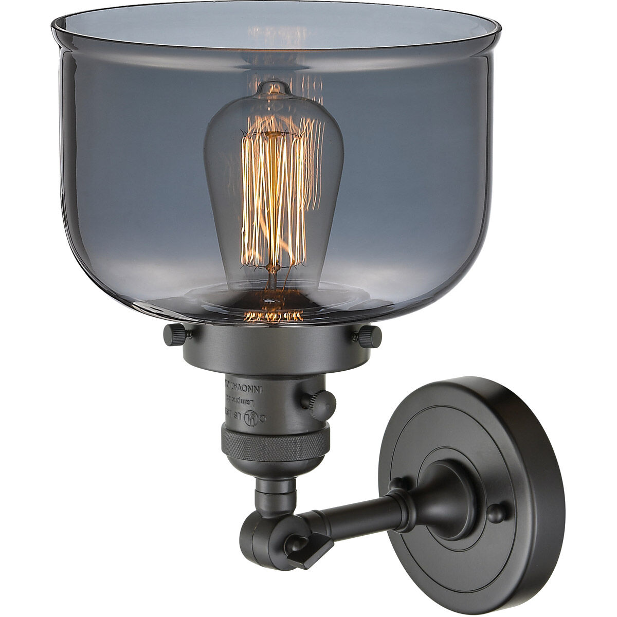 Franklin Restoration Large Bell LED 8 inch Oil Rubbed Bronze Sconce Wall Light, Franklin Restoration
